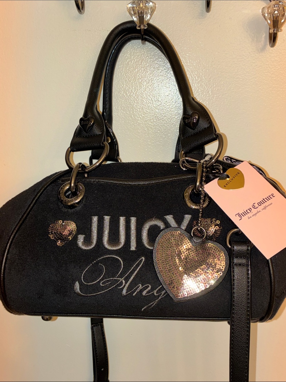 Juicy Couture velour satchel